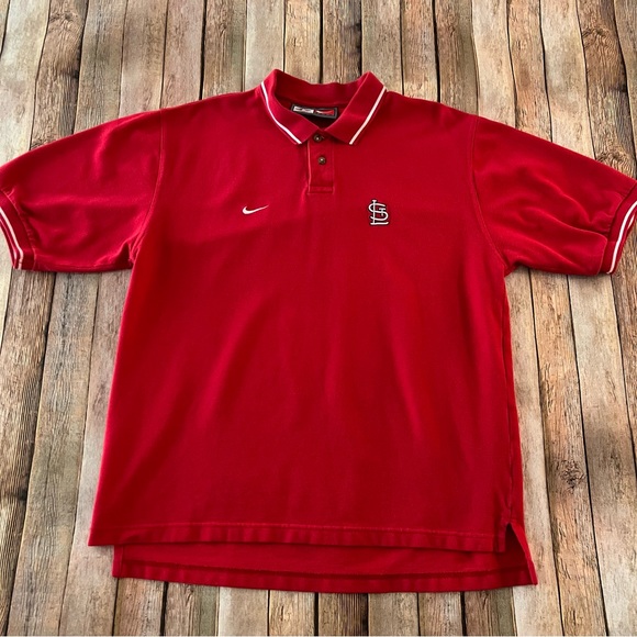 Nike Other - Nike mens Saint Louis Cardinals short sleeve polo shirt | size large